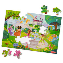 Melissa & Doug Fairy Tale Castle, Storybook Princess Themed Jumbo Floor Puzzle, 48-Piece Jigsaw Puzzle, 3 x 2 Foot Toddler Puzzles for Kids Ages 3+