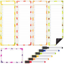 Mr. Pen- Magnetisches 4" x 12" Whiteboard To-Do-Listen Set, 11 Teile, Obststil