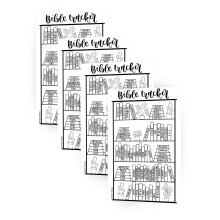 Mr. Pen Bibel Lese Tracker Aufkleber, 5x7 Matt, Visuelles Milestone für Bibel Journal