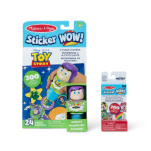 Melissa & Doug Sticker Wow! Disney Buzz Lightyear Bundle: 24-Page Activity Book, Refillable Sticker Stamper, Mini Pad, 500 Stickers, Arts and Crafts f