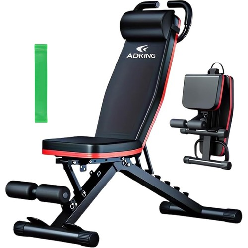 Weight Bench Adjustable Foldable Strength Training Full Body Workout Incline Gym 2