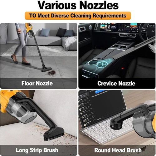 Cordless Handheld Vacuum Cleaner for DEWALT 20v Max Battery Tool Only No Battery 2