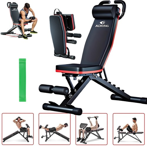 Weight Bench Adjustable Foldable Strength Training Full Body Workout Incline Gym 2