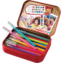 Pentel MATTEHOP Gelstift Set, 1,0 mm, 21 Farben, Metallbox (K110-V21ST)