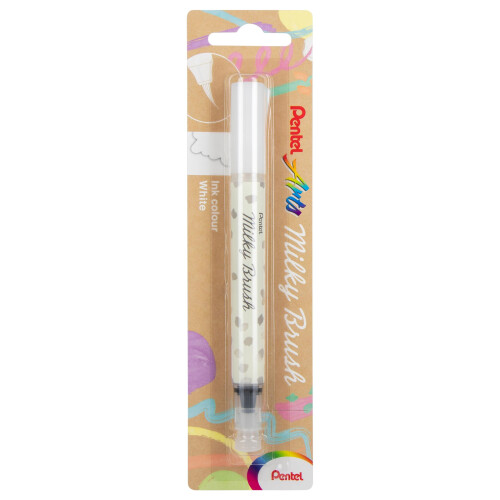 Pentel Pentel Brush Pen, Nylon, White