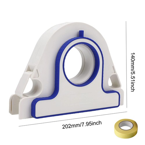 Masking Paint Tape Applicator Set, 25mm Width Blue Painter Tape Dispenser Tool 2