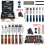 Wood Chisel Set 10 Pieces Woodworking Tools Sharpening Stone with Storage Box UK 2