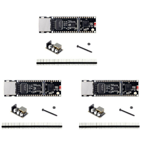 3X ESP32-S3 Ethernet Development Board met POE-Module Ondersteunt Wi-Fi  POE Dual-Core Plate Load Type-C-Interface