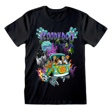(S, Black) Scooby Doo Unisex Adult Quick Exit T-Shirt