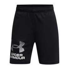 Under Armour Boys Tech Logo Shorts, (001) Black / / Mod Gray, X-Small