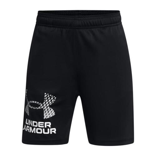 Under Armour Under Armour Boys Tech Logo Shorts, (001) Black / / Mod Gray, X-Small