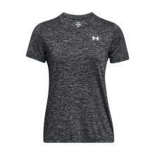 T-shirt à manches courtes Under Armour Femme Tech Twist, (001) Noir / Blanc, X-Large