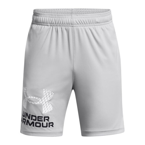 Under Armour Under Armour Boys Tech Logo Shorts, (011) Mod Gray / / White, X-Large