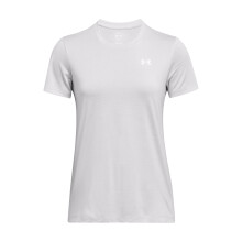 Under Armour Womens Tech Twist Short Sleeve Crew, (014) Halo Gray/White/White, Large