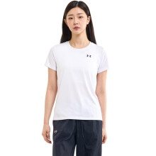 Under Armour Womens Tech Short Sleeve Crew, (100) White / / Black, Medium