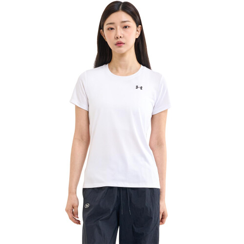 Under Armour Under Armour Womens Tech Short Sleeve Crew, (100) White / / Black, Medium