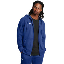 Under Armour Herr Rival Fleece Full Zip Hoodie, (432) Tech Blue / Vit, X-Large