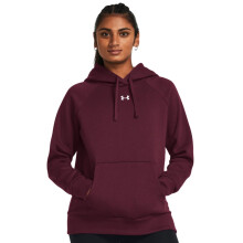 Felpa con cappuccio Under Armour Rival Fleece, (609) Maroon / White, Small