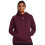 Under Armour Felpa con cappuccio Under Armour Rival Fleece, (609) Maroon / White, Small 1