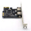 2X Carte D'Extension PCIE PCI-E Vers 2  USB3.0 5 Gbit/S Carte de Conversion Riser pour Win7/8/9/10/Linux 4