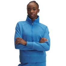 Under Armour Femme Rival Fleece Half Zip, (402) Bleu Atlantis Clair / Bleu Atlantis, Large