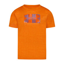Under Armour Boys' Short Sleeve Logo Graphic T-Shirt, Lightweight & Breathable, Relaxed Fit, Squad Orange Foil, 2T
