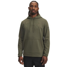 Under Armour Men's Freedom American Flag Embossed Hoodie, (390) Marine OD Green / / Expedition Green, Large