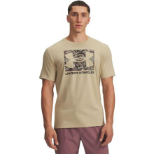 Under Armour Men's ABC Camo Boxed Logo Short Sleeve Field Khaki/Timberwolf Taupe Small