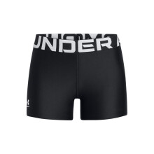 Shorty HeatGear para chicas Under Armour, (001) Negro / Blanco, X-Large