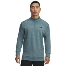 Under Armour Heren Armour Fleece Twist Quarter Zip, (587) Jasper Blue / / Zwart, X-Large