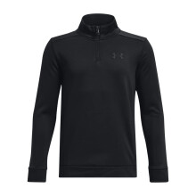 Under Armour Boys ArmourFleece 1/4 Zip, (001) Black / / Black, Youth Small