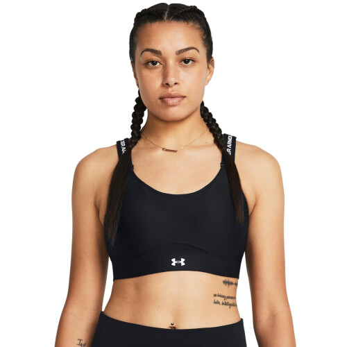 Under Armour Under Armour Dames Infinity High Impact Sport BH, (001) Zwart/Wit, Medium D-DD