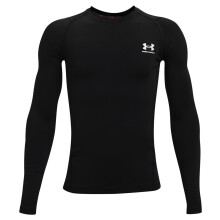 Under Armour Jongens HeatGear Armour Langsleeve T-Shirt, Zwart (001)/Grijs, X-Small