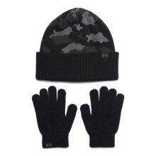 Under Armour Jungen Mütze & Handschuh Set, (001) Schwarz / Schwarz, Einheitsgröße