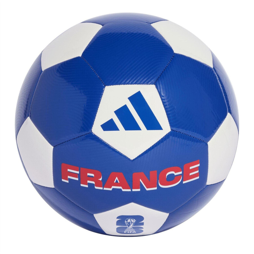 Photos - Football Adidas   World Cup France  (4, White/Blue/Scarlet)