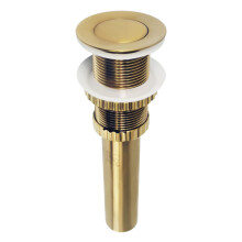 Kingston Brass EV8417 Coronet Push Pop-Up Afvoer zonder Overloop, Geborsteld Messing 8.44 x 2.44 x 2.44