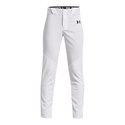Under Armour Under Armour Boys Utility Baseball Pant, (100) White / / Black, Medium