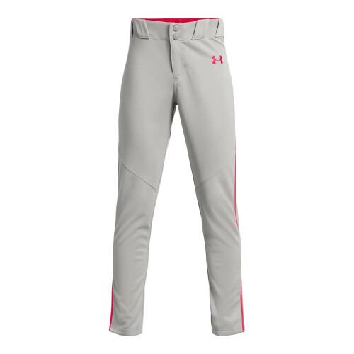 Under Armour Under Armour Jongens Utility Baseballbroek Pipe, (083) Grijs/Rood, Groot