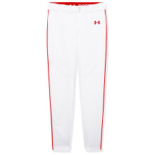 Under Armour Boys Utility Baseball Pant Pipe, (103) White/Red/Red, Small