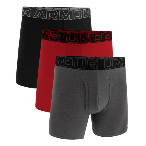 Under Armour Under Armour Performance Cotton Boxer - Solid 6in 3-Pack, Castlerock Heather - Core, LG