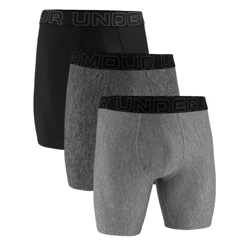 Under Armour Under Armour Heren Multi-Pack Performance Tech Long-Leg Boxer Brief, 9" Inseam, Comfort