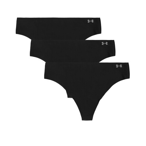 Under Armour Under Armour UA Pure Stretch No Show Thong - 3er Pack, Schwarz - Core, LG