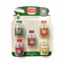 Yankee Candle Holiday Car Jar Ambientador de Aire 5 Pack, Aromas Variados - Edición Limitada