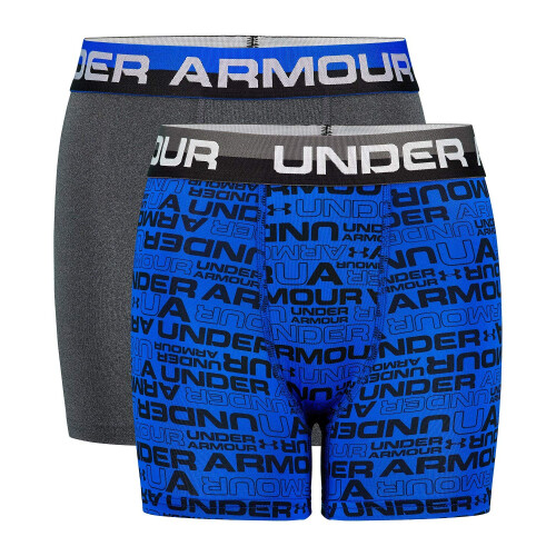 Under Armour Under Armour Pojkars Performance Boxer Briefs 2-Pack (Ultra Blue, Ungdom Small)