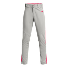 Under Armour Boys Utility Baseball Pant Pipe, (083) Baseball Gray/Red/Red, X-Small