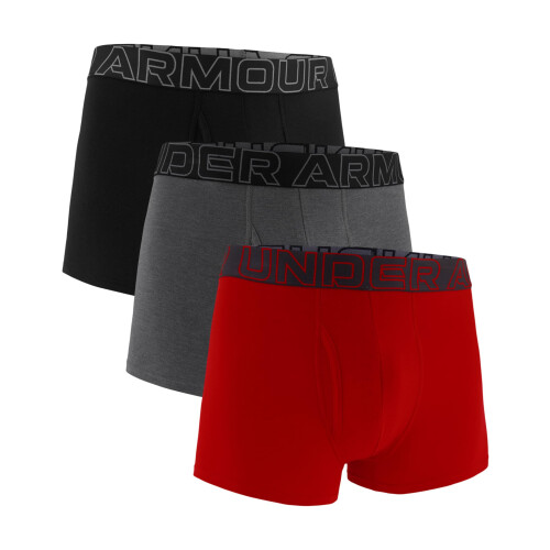 Under Armour Pack de 3 Trunks de Algodón Performance para Hombre Under Armour, Boxer Briefs con 3" de Entrepierna