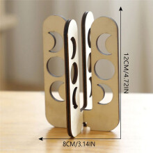 Plant Reproductive Tube Hollow Solid Wood Plant Shelf Wooden Desk Table Home Decoration A