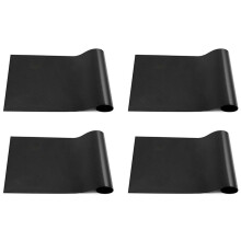 4X Reptielenmat, Reptielterrariumsubstraatvoering voor Luipaardgekko, Hagedis, Slang, Schildpad, Reptielenvloeren 18x36 Inch Zwart