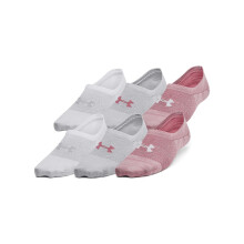 Under Armour Dam Breathe Lite Liner Strumpor 6 Pack, (697) Pink Elixir/Pink Elixir/Vit