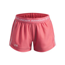 Shorts Under Armour para Niñas, (600) Rosa Bittersweet / / Blanco, Juvenil X-Large